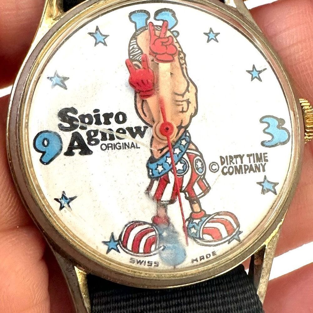 vintage Spiro Agnew wrist watch - Picture 6 of 7